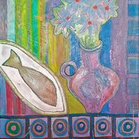 Натюрморт с рыбой - ArtNea автор картин в Екатеринбурге